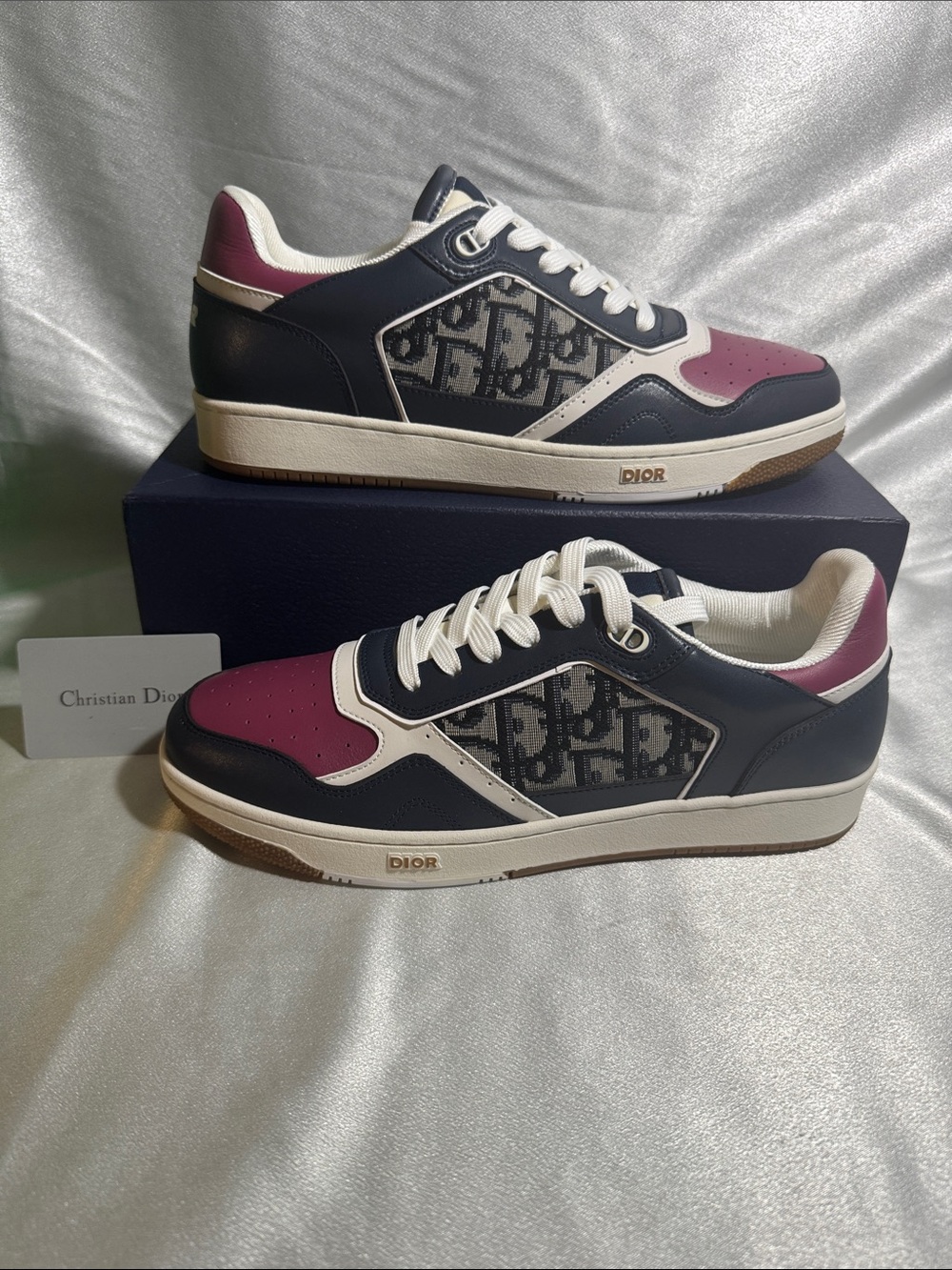 Dior B27 Low-Top Sneakers in the deep blue and plum “Rare” colorway🔥New! Nice!👍